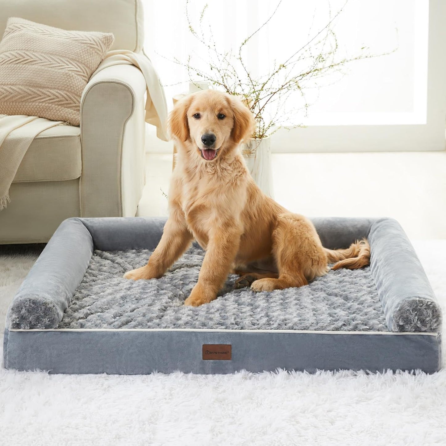 Dog Beds for Large Dogs, Orthopedic Dog Bed for Medium Large Dogs,Big Waterproof Couch Dog Pet Bed with Removable Washable Cover