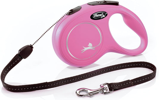 Cord Retractable Dog Leash - Pink