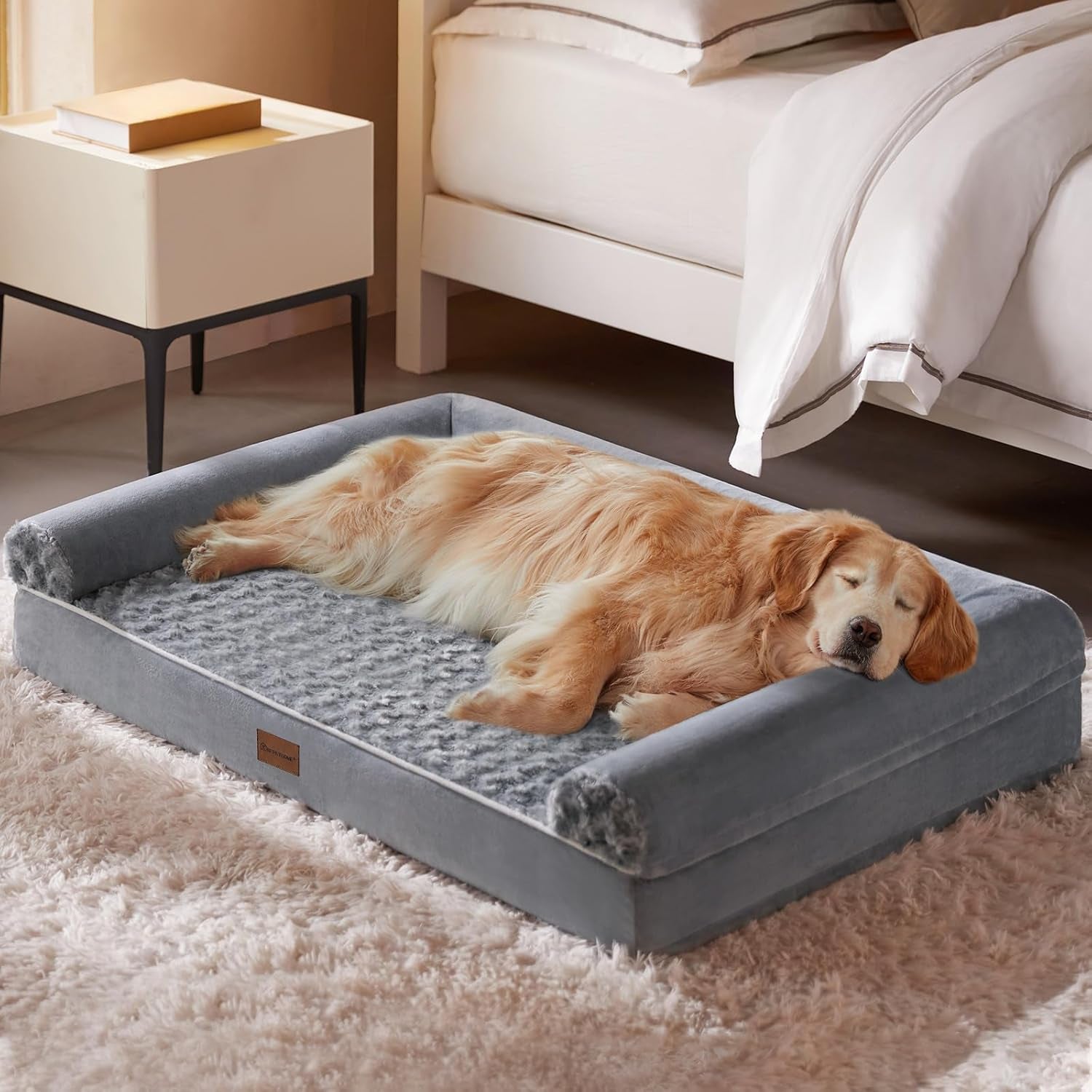 Dog Beds for Large Dogs, Orthopedic Dog Bed for Medium Large Dogs,Big Waterproof Couch Dog Pet Bed with Removable Washable Cover