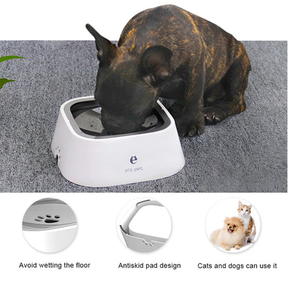 1.5L Dog ABS Plastic Drinking Water Floating Bowl Non-Wetting Mouth Cat Bowl without Spill Drinking Water Dispenser Dog Bowl